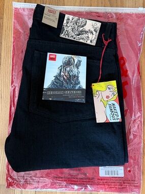 Naked & Famous Godzilla Hedorah Selvedge